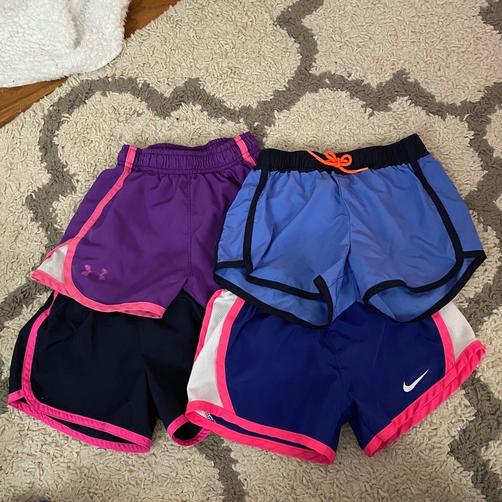 Girls 4T athletic shorts lot (4 pair)